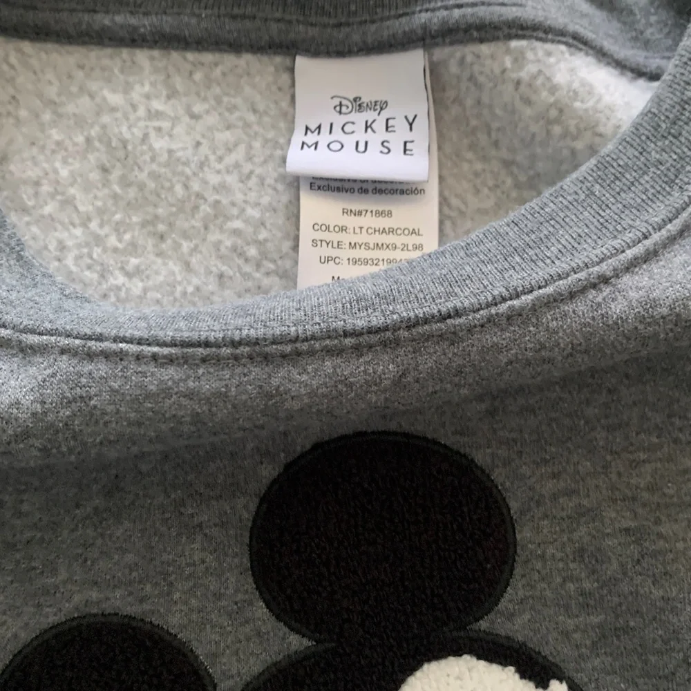 Disney Charcoal Mickey Mouse Sweatshirt - Picture 5 of 8